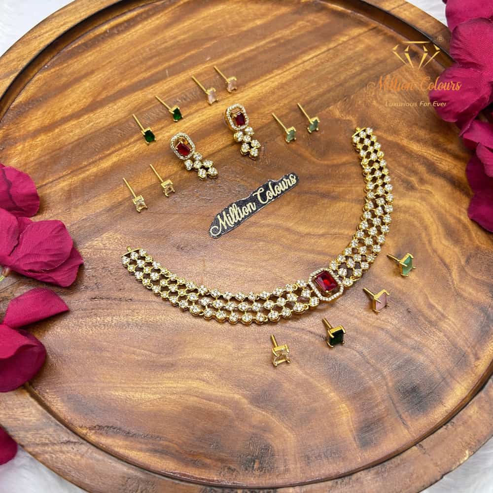 Cz Ad Necklace For Womens And Girls By Million Colours
