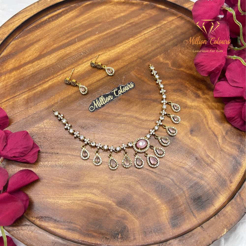 Cz Ad Necklace For Womens And Girls By Million Colours