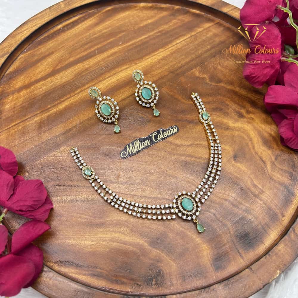 Cz Ad Necklace For Womens And Girls By Million Colours