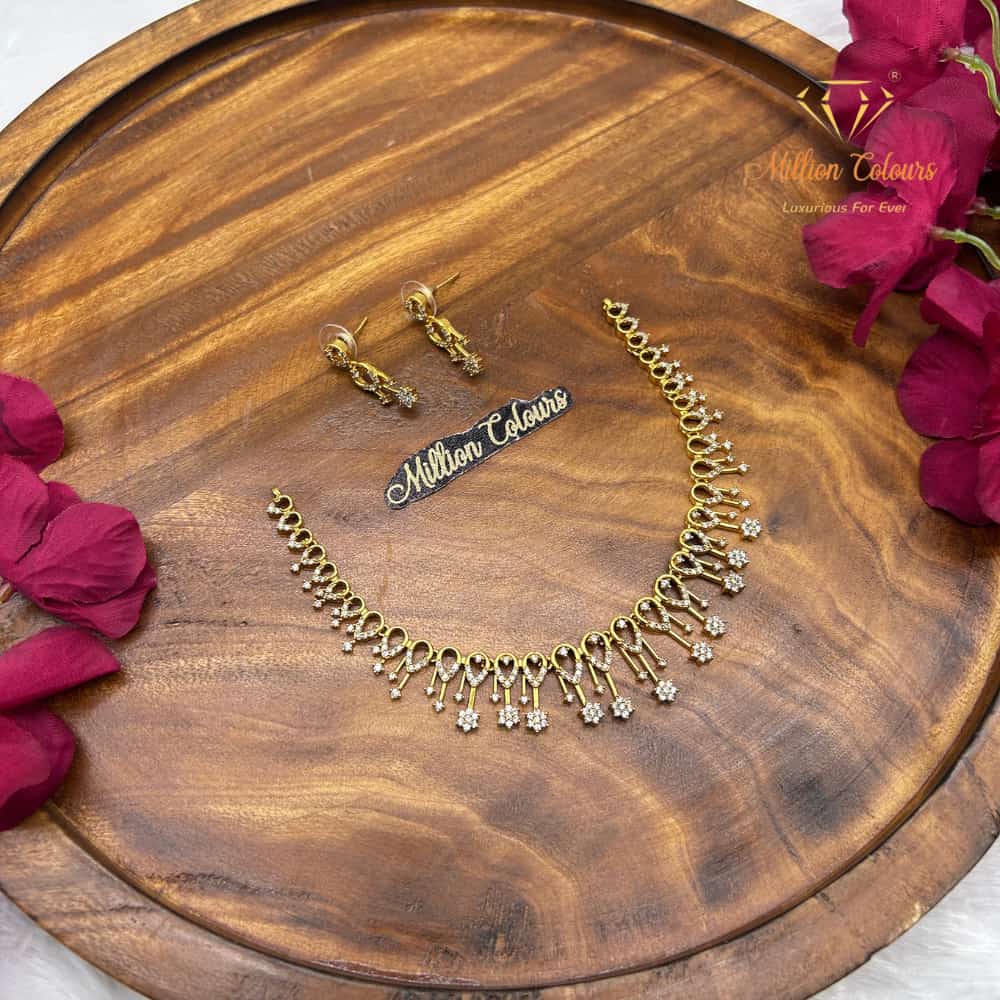 Cz Ad Necklace For Womens And Girls By Million Colours