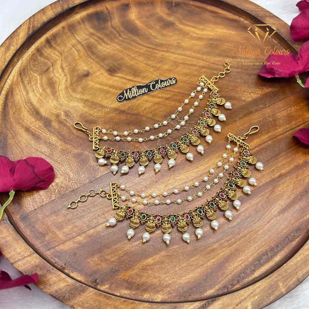 Elegant Pearl & Ruby Mattal By Million Colours